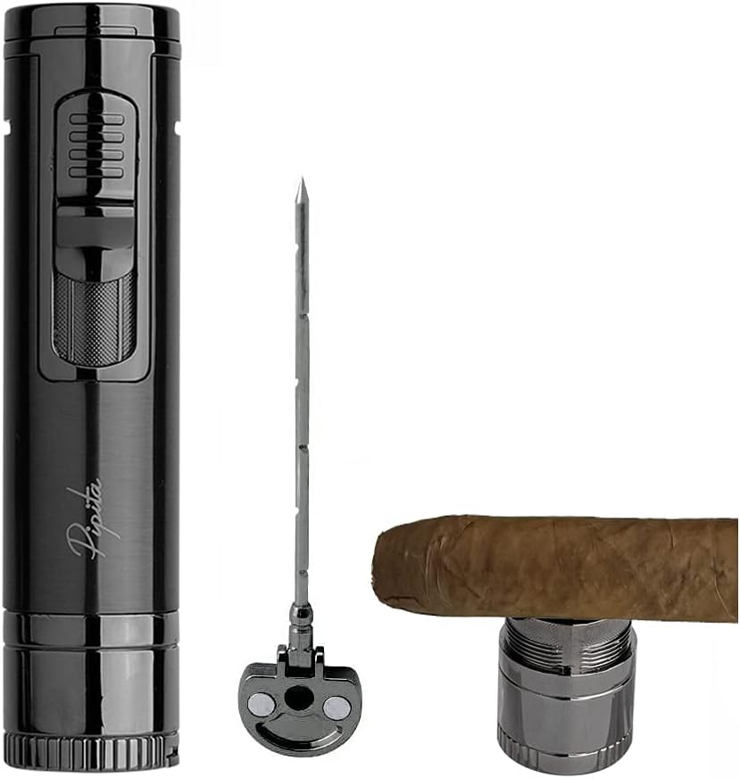 Single Burner Mini Lightsaber Jet Lighter with Pin & Holder