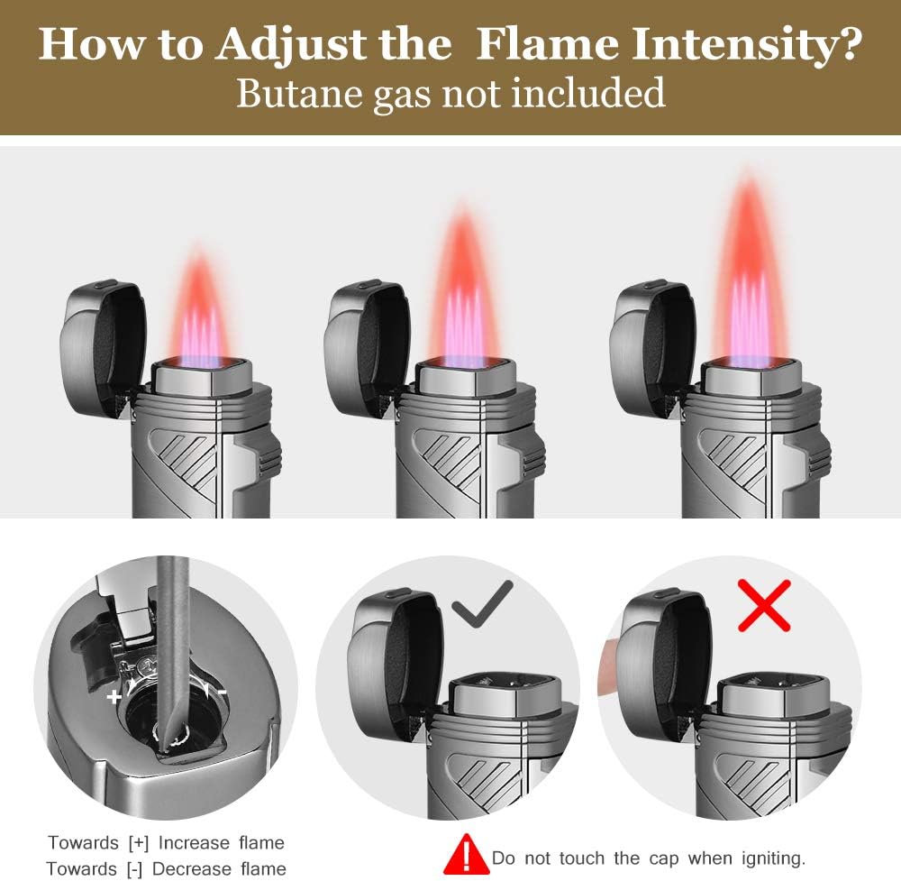 Modern Mini Lightsaber 4 Burner Red Jet Lighter