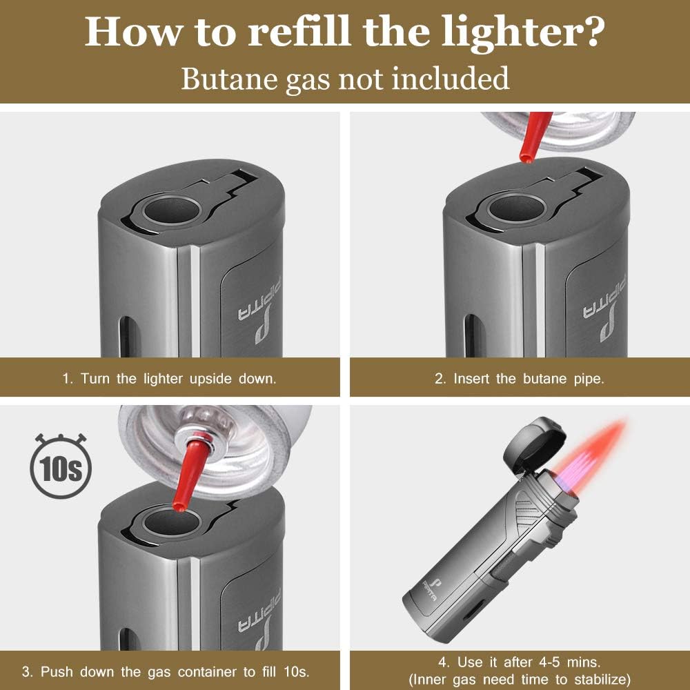 Modern Mini Lightsaber 4 Burner Red Jet Lighter
