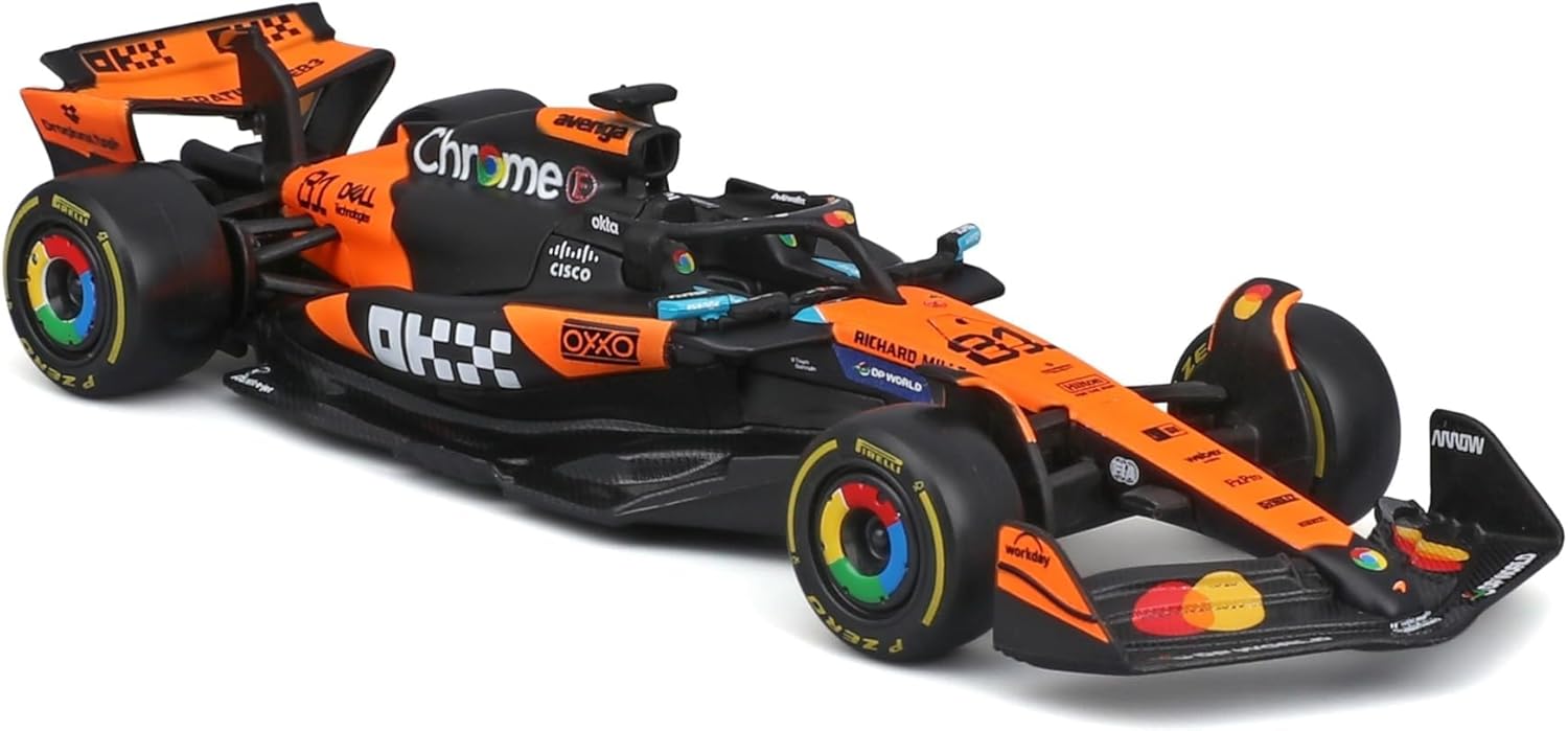 McLaren F1 MCL39 2025#81 Piastri Diecast Model Car 1:43 with Authentic Details F1 McLaren Replica in Papaya/Black Officially Licensed