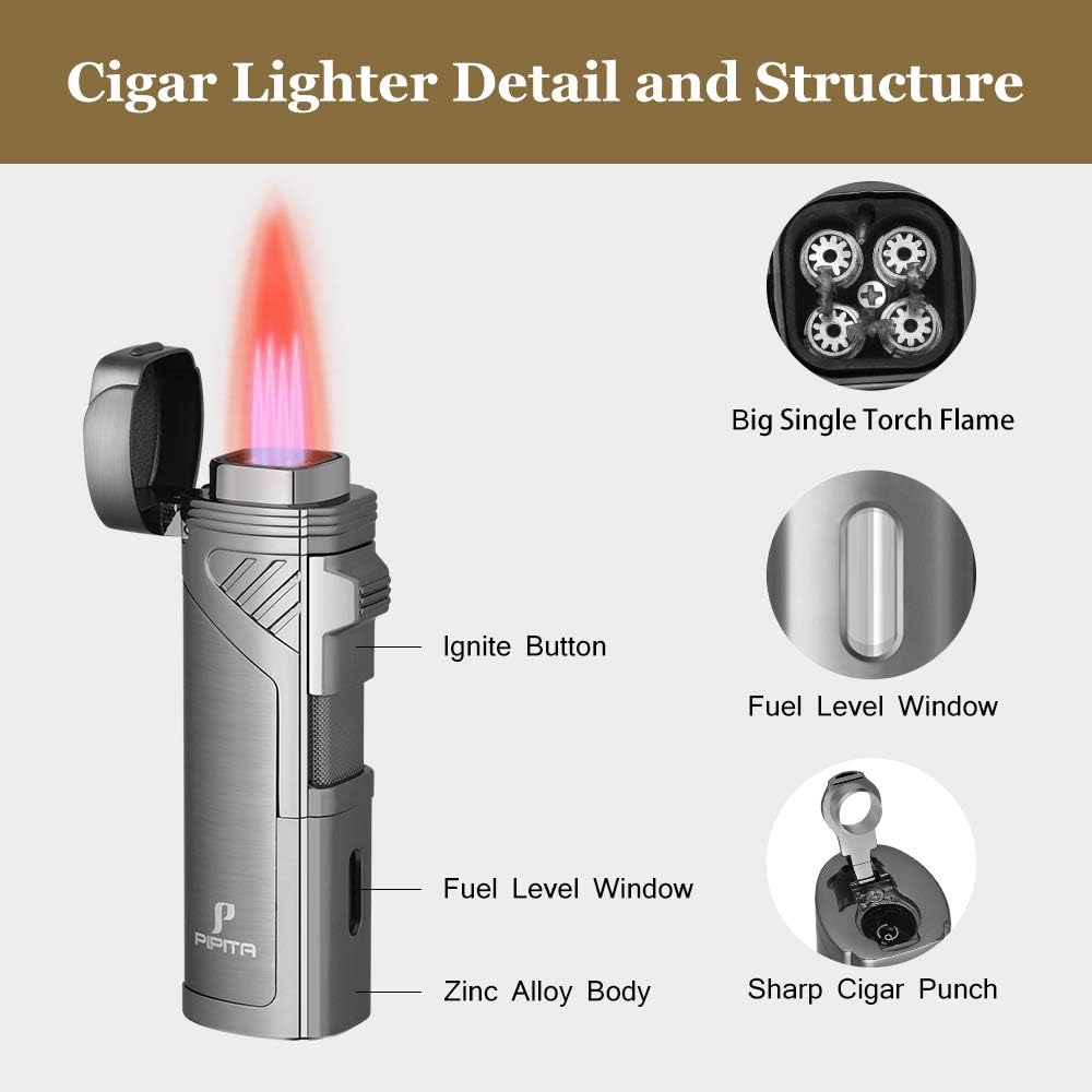 Modern Mini Lightsaber 4 Burner Red Jet Lighter