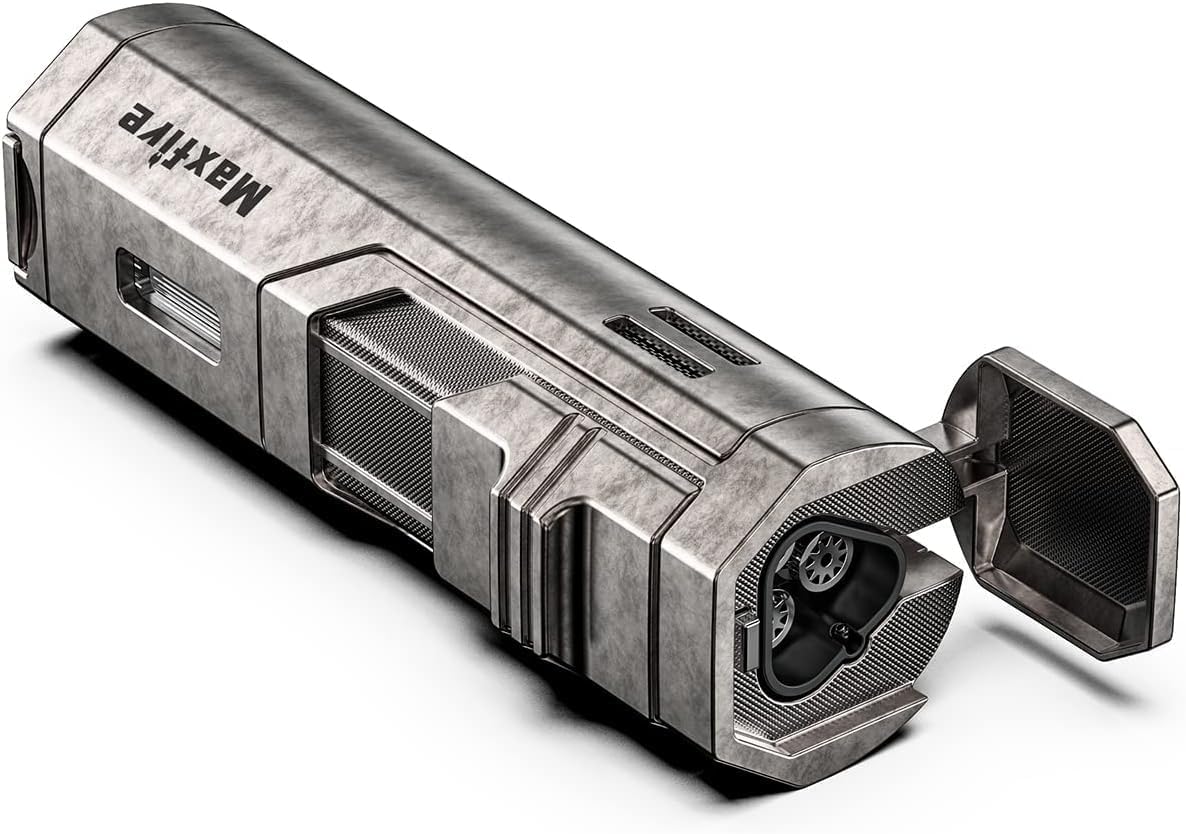 MAXFIVE Silver Mini Lightsaber 3 Burner Jet Lighter