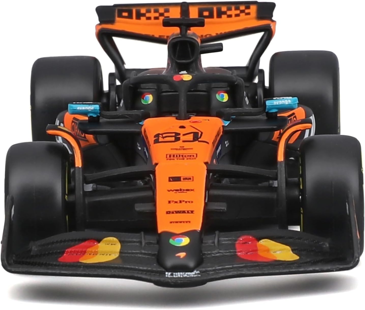 McLaren F1 MCL39 2025#81 Piastri Diecast Model Car 1:43 with Authentic Details F1 McLaren Replica in Papaya/Black Officially Licensed