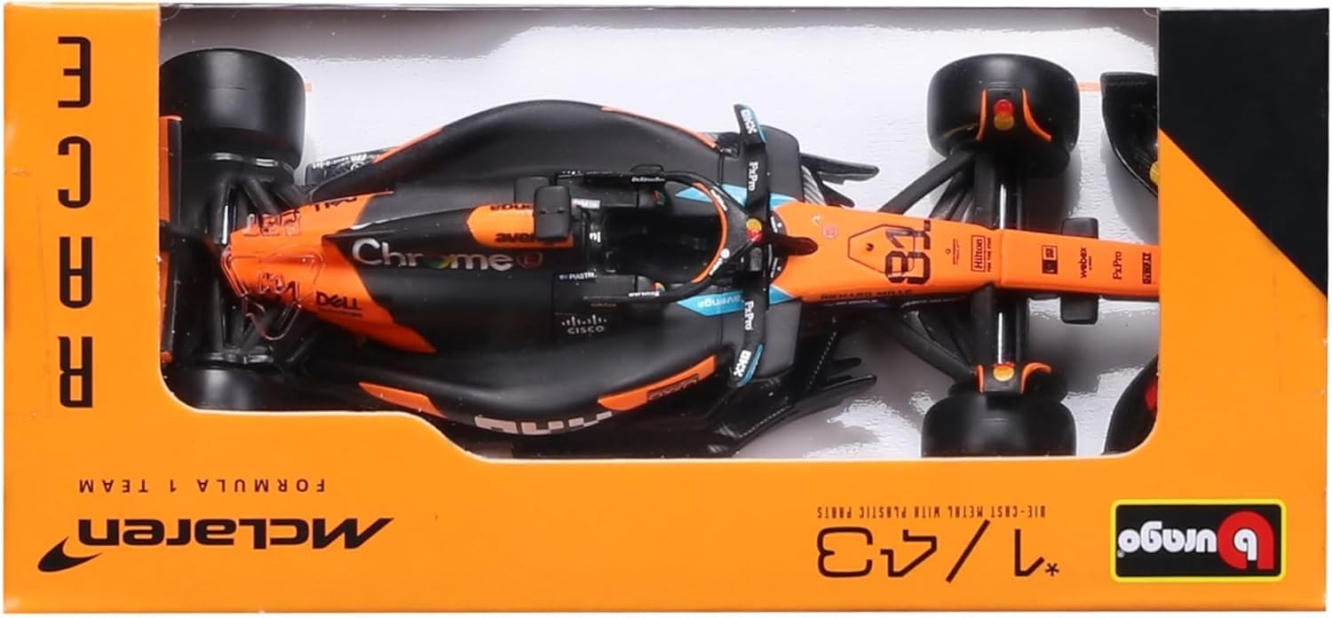 McLaren F1 MCL39 2025#81 Piastri Diecast Model Car 1:43 with Authentic Details F1 McLaren Replica in Papaya/Black Officially Licensed