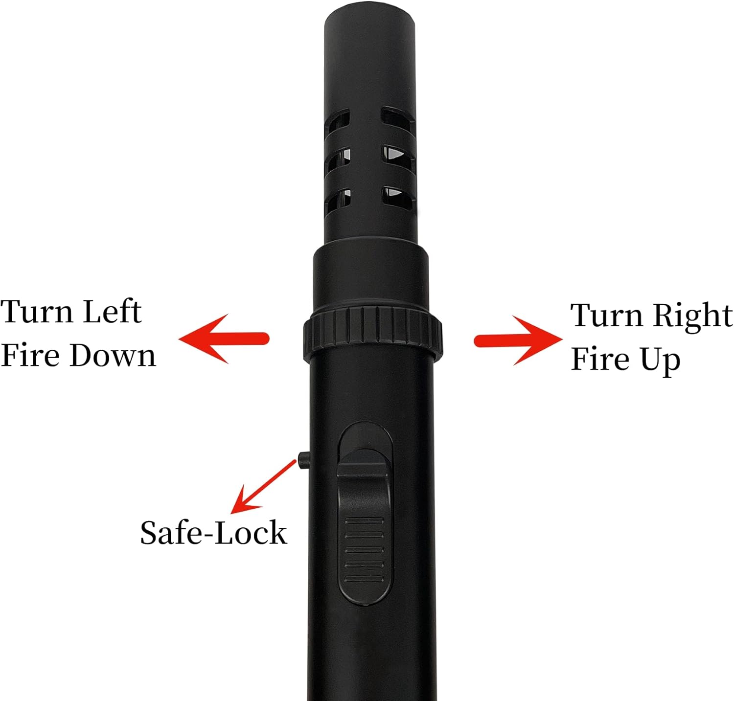 Large Black Metal Adjustable Mini Lightsaber Jet Lighter