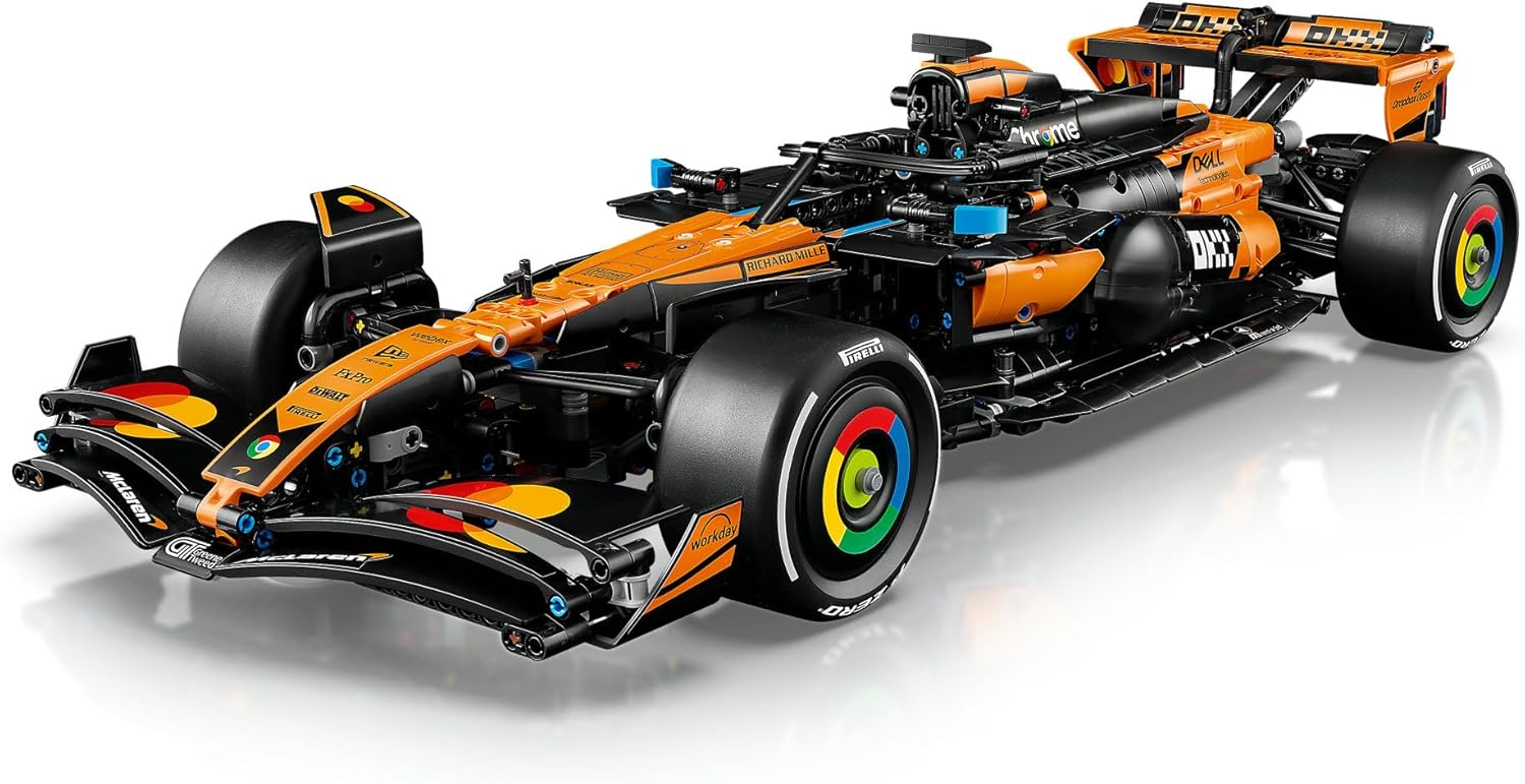 LEGO® Technic McLaren MCL39 F1® Car 42228 Model Kit - 2025 Authentic Livery - with Suspension, Steering, V6 Engine, DRS, Gearbox, Differential - Collectable for Motorsport Fans