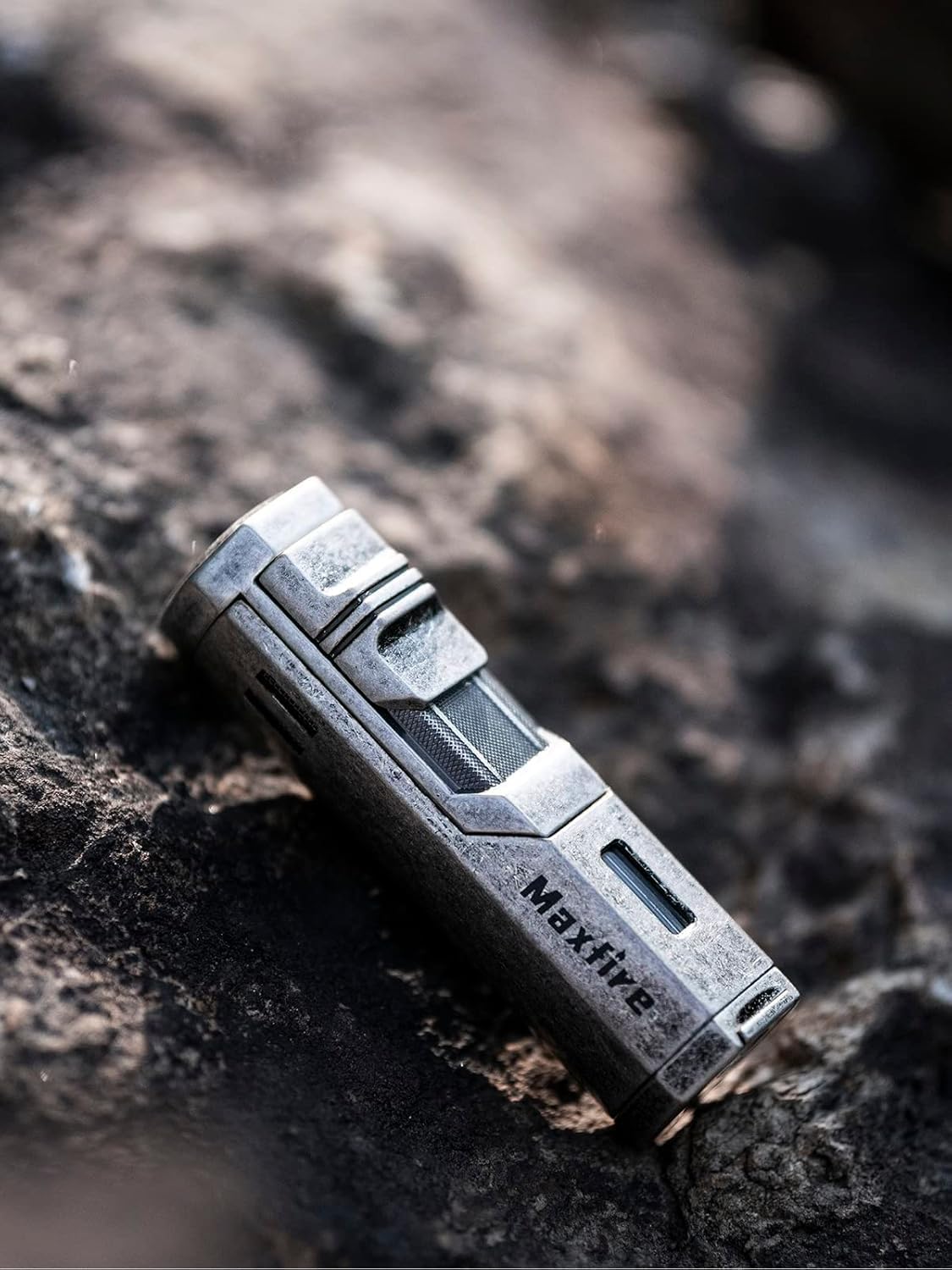 MAXFIVE Silver Mini Lightsaber 3 Burner Jet Lighter