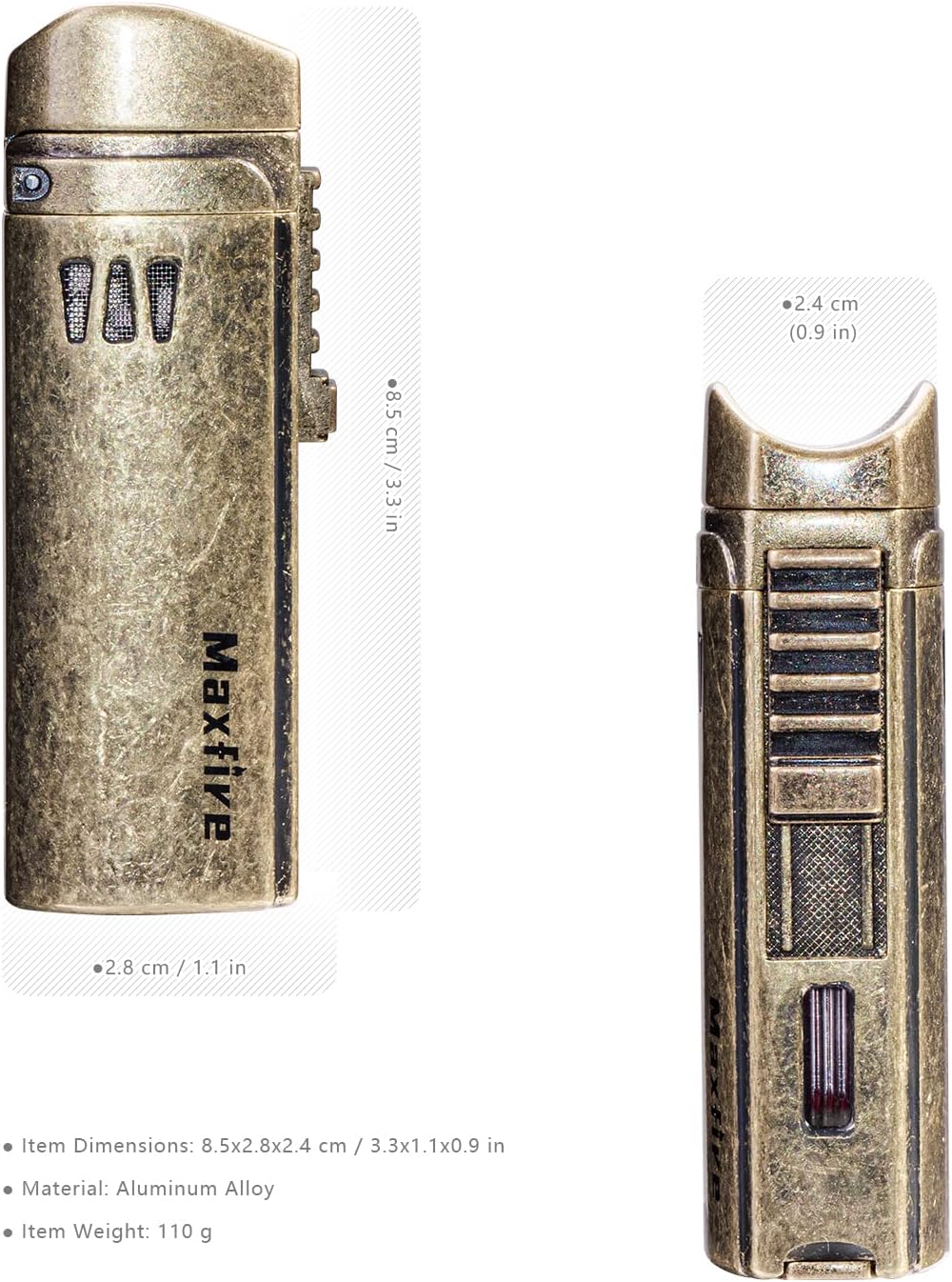 Vintage Mini Lightsaber 3 Burner Jet Lighter