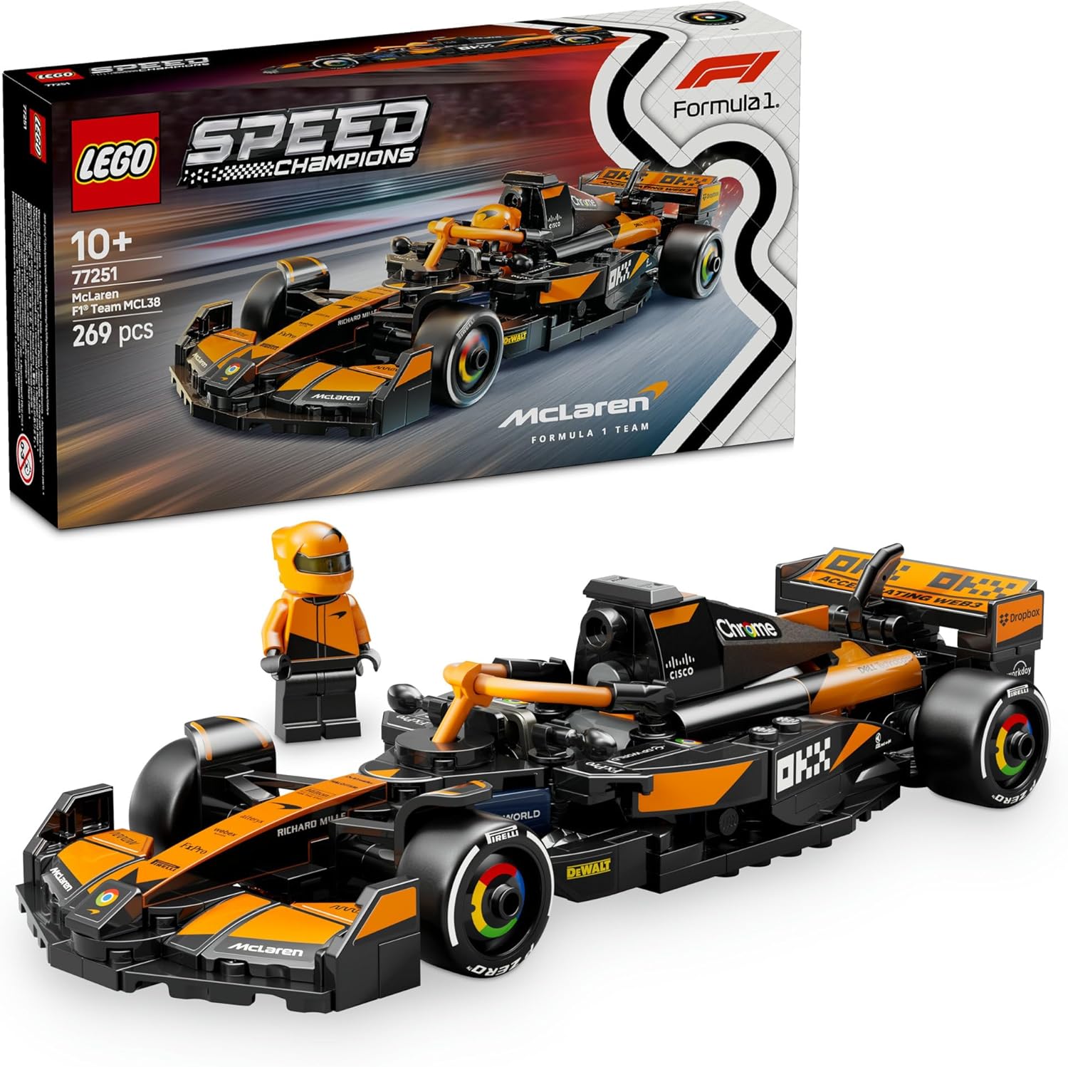 LEGO Speed Champions McLaren F1 Team MCL38 Race Car