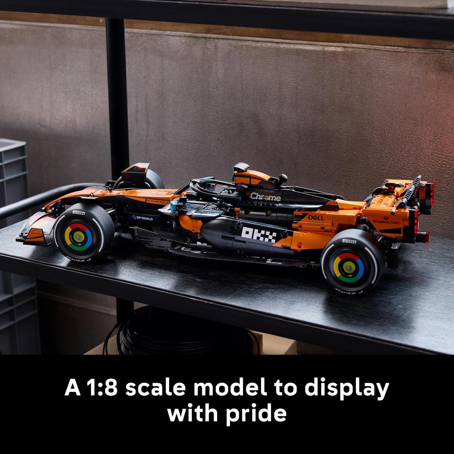 LEGO® Technic McLaren MCL39 F1® Car 42228 Model Kit - 2025 Authentic Livery - with Suspension, Steering, V6 Engine, DRS, Gearbox, Differential - Collectable for Motorsport Fans