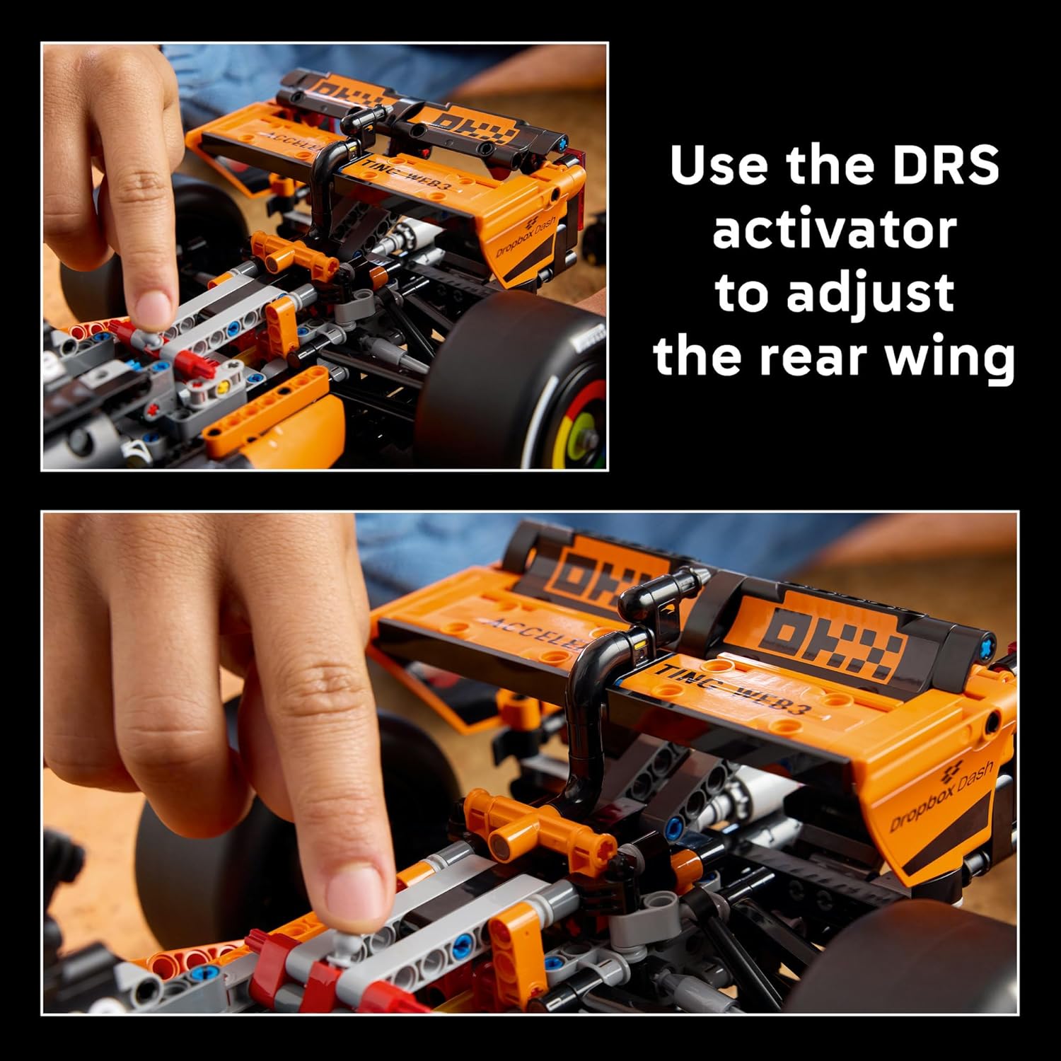 LEGO® Technic McLaren MCL39 F1® Car 42228 Model Kit - 2025 Authentic Livery - with Suspension, Steering, V6 Engine, DRS, Gearbox, Differential - Collectable for Motorsport Fans