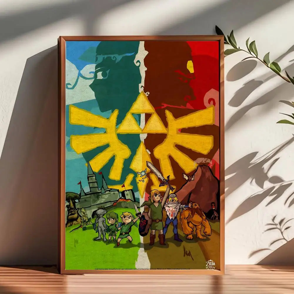T-The Legend Of Zelda Video Game Minimalist Printed Poster For Home Decor, Living Room, Bedroom, Study, Decorative Painting HD