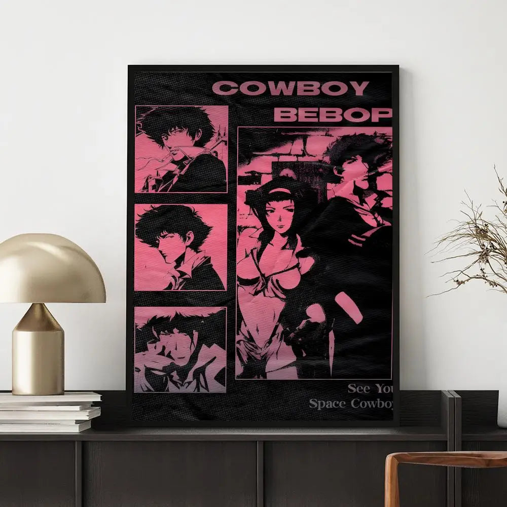 Anime C-Cowboy BebopS Poster HD Versatile Waterproof Wall Decor Self Adhesive Perfect for Any Room & Ideal Gift