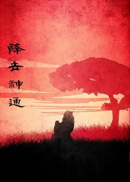 Avatar The Last Airbender Canvas Print  Minimalist Anime Wall Art Poster for Living Room Home Decor