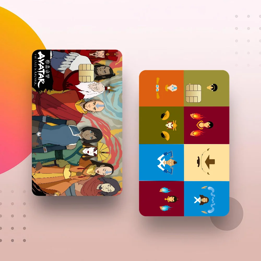 A-Avatar The L-Last A-AirbenderGame Film Cover Sticker Case For Small Chip Credit Debit Card Front Side