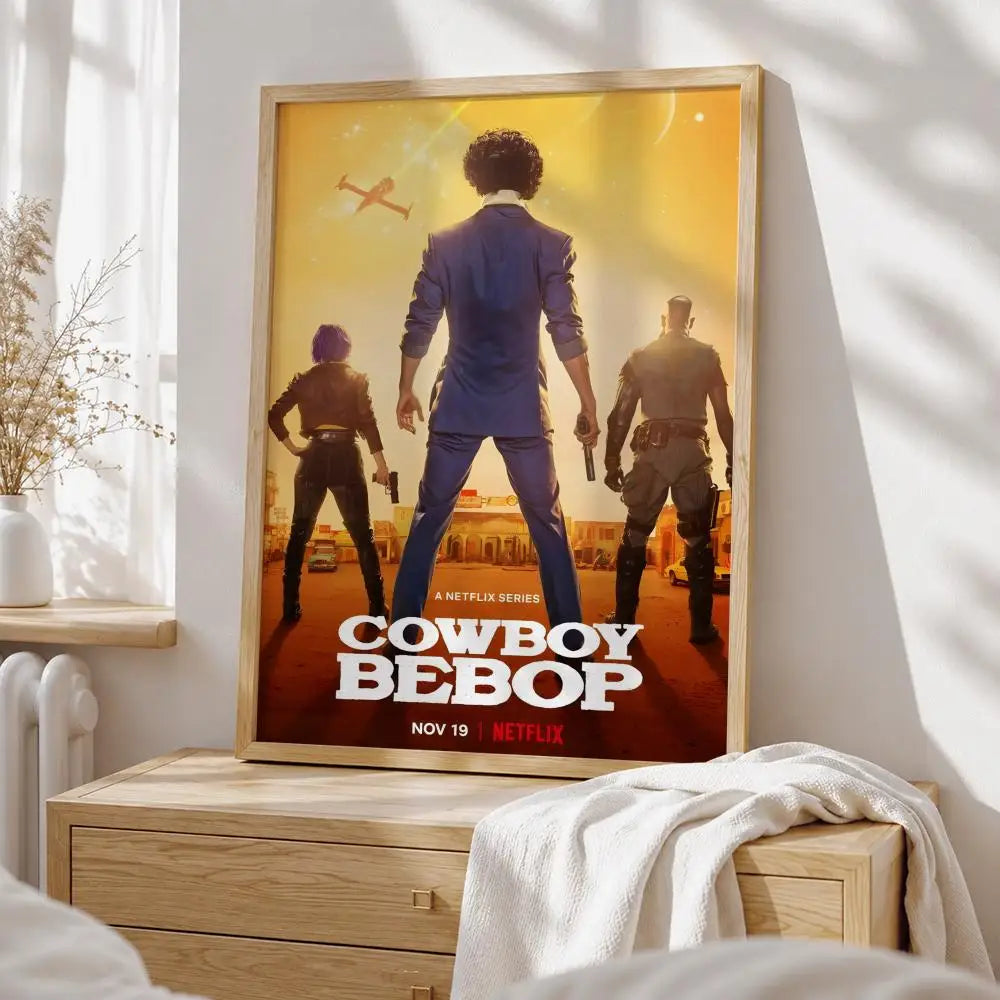 Anime Cowboy Bebop Poster HD art sticky wall waterproof home living room bedroom bar aesthetic decoration