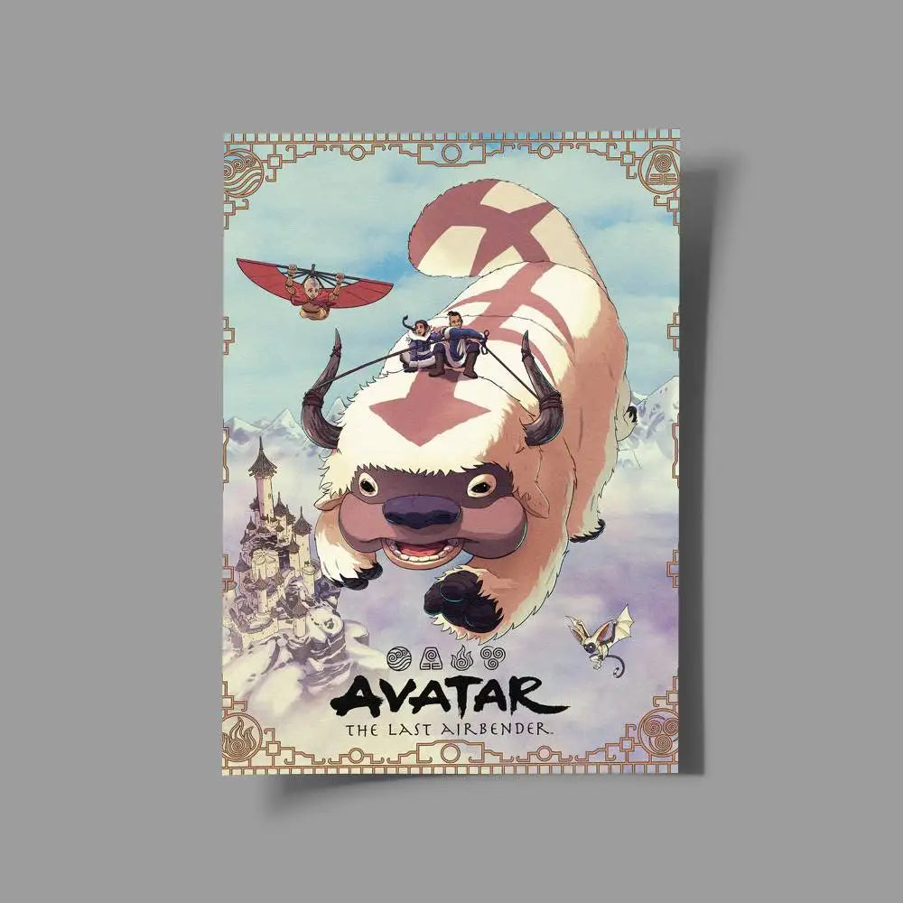 1pc Avatar The Last Airbender Poster Print For Bedroom Living Room Home Decor Painting Wall Art HD Picture Mural