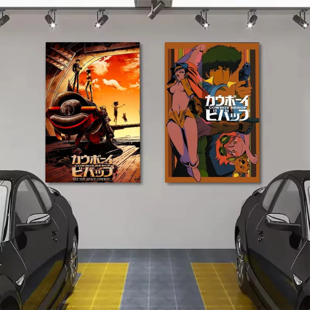 Anime C-Cowboy B-Bebop Poster Poster Wall Art Painting For Home Room Decoration Bedroom Wall Decor Canvases Waterproof Posters