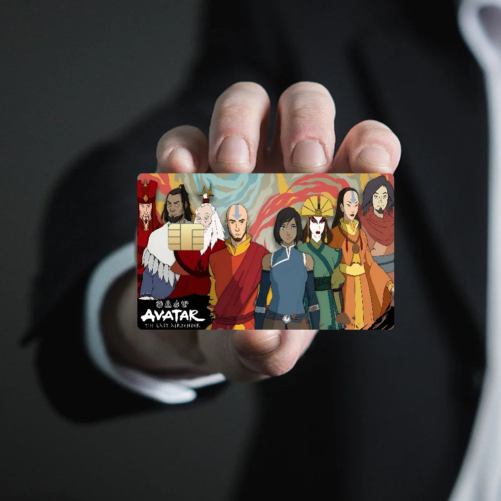 A-Avatar The L-Last A-AirbenderGame Film Cover Sticker Case For Small Chip Credit Debit Card Front Side