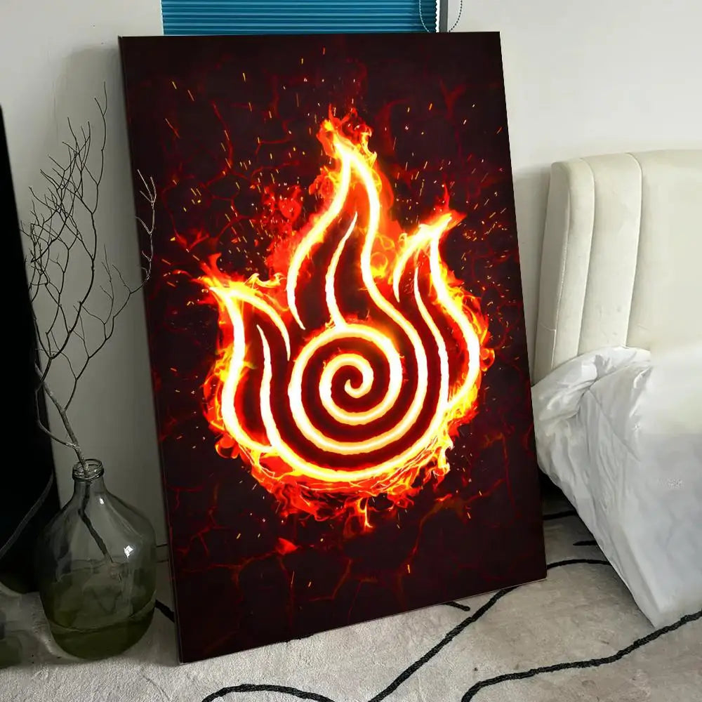 A-A-Avatar The Last Airbender Poster HD Anime Hot Theme Singer/OST/Movie-Waterproof Self-Stick Home Decor