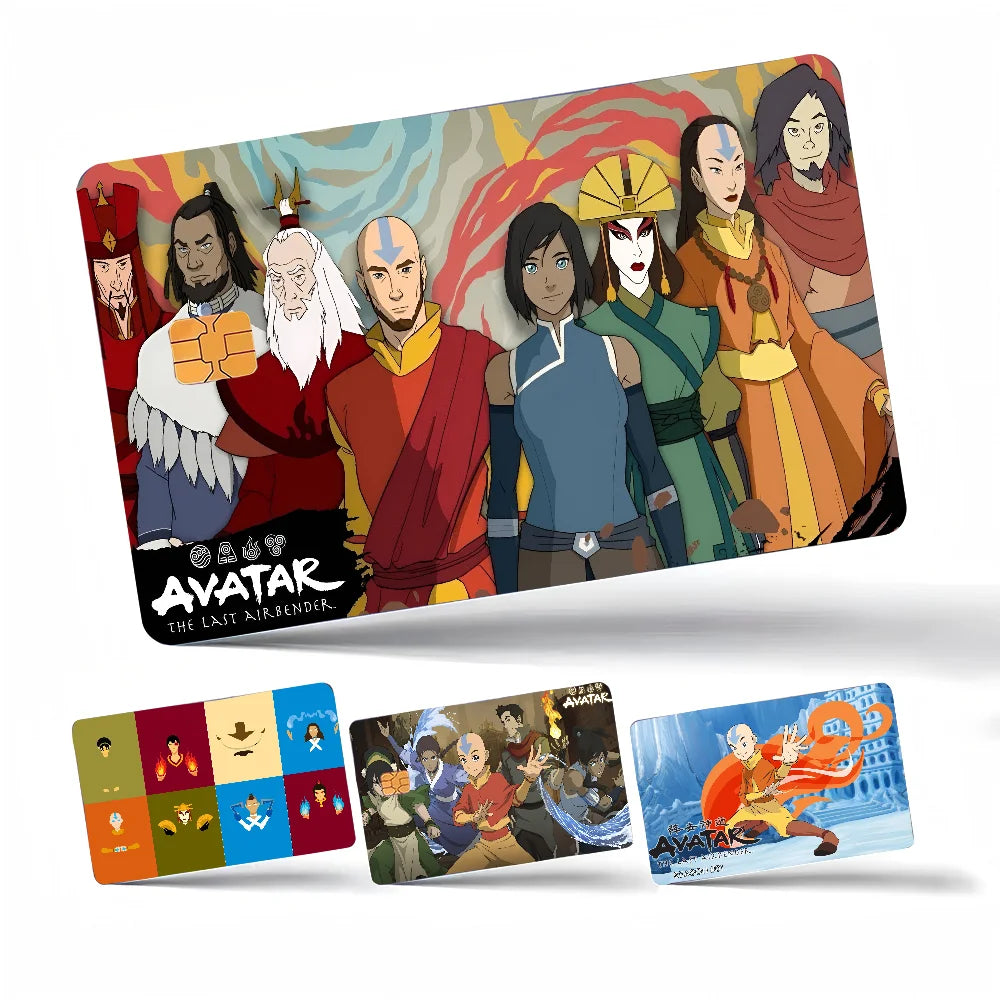 A-Avatar The L-Last A-AirbenderGame Film Cover Sticker Case For Small Chip Credit Debit Card Front Side