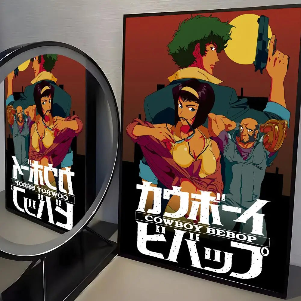 Jazz Classic Cowboy Bebop Poster HD art sticky wall waterproof home living room bedroom bar aesthetic decoration