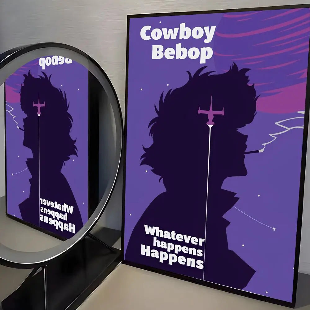 Jazz Classic Cowboy Bebop Poster HD art sticky wall waterproof home living room bedroom bar aesthetic decoration