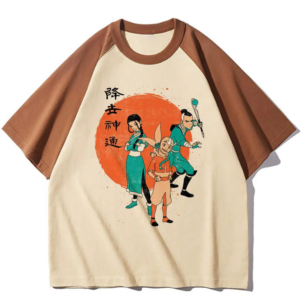 Avatar the Last Airbender teen harajuku  korean clothes anime Pop Culture 2000s women t-shirt Retro hip hop Graphic 2000s