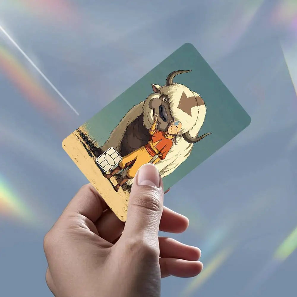 Avatar The Last A-Airbender HD Waterproof Card Skins Protective Stickers for Credit Bank Game Cards