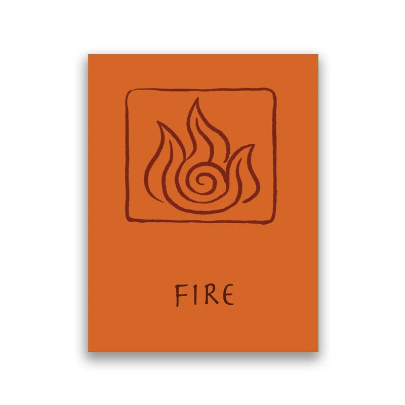 Avatar The Last Airbender Poster Avatar Wall Art Canvas Painting Minimalist Art Poster Wall Picture Living Room Bedroom Decor
