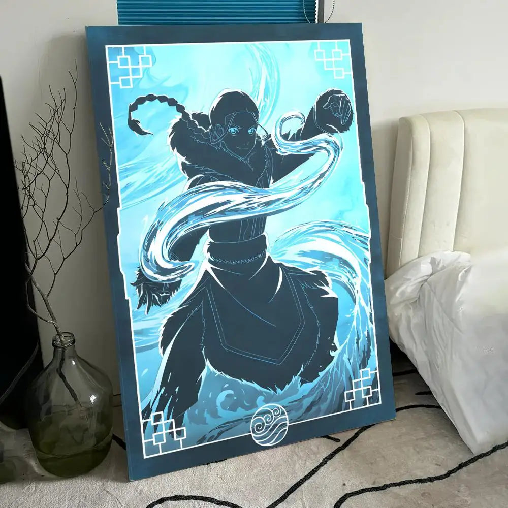 A-A-Avatar The Last Airbender Poster HD Anime Hot Theme Singer/OST/Movie-Waterproof Self-Stick Home Decor