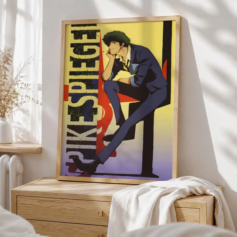 Anime Cowboy Bebop Poster HD art sticky wall waterproof home living room bedroom bar aesthetic decoration