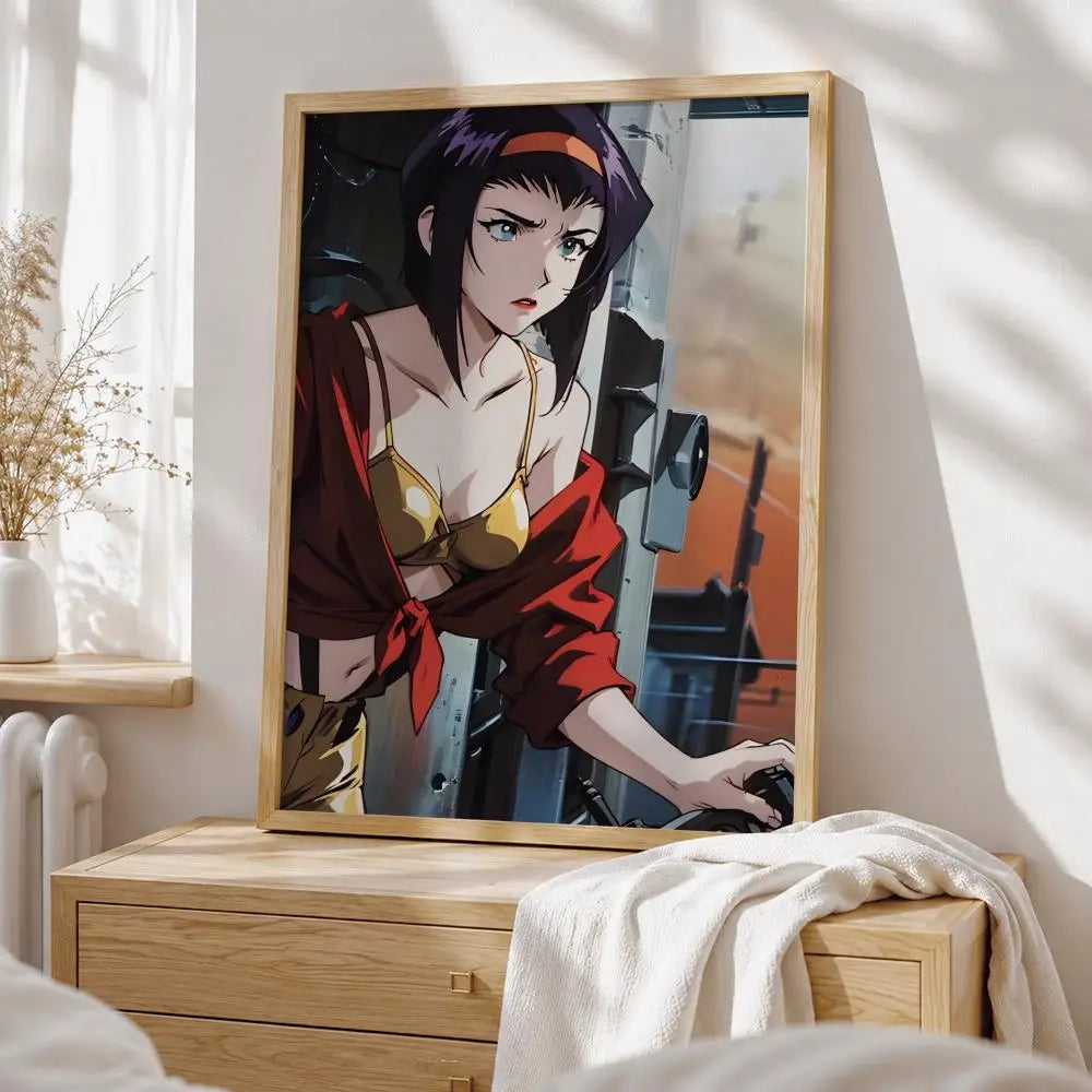 Anime Cowboy Bebop Poster HD art sticky wall waterproof home living room bedroom bar aesthetic decoration