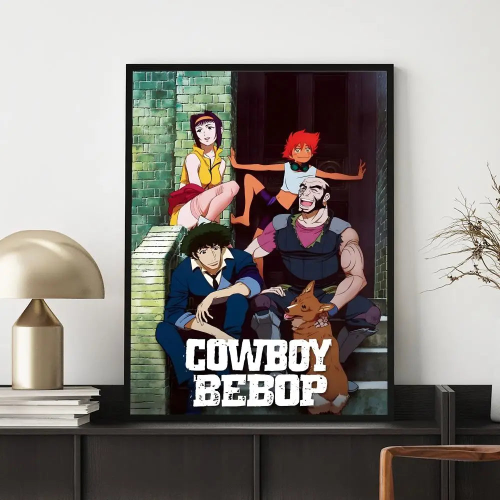 Anime C-Cowboy BebopS Poster HD Versatile Waterproof Wall Decor Self Adhesive Perfect for Any Room & Ideal Gift
