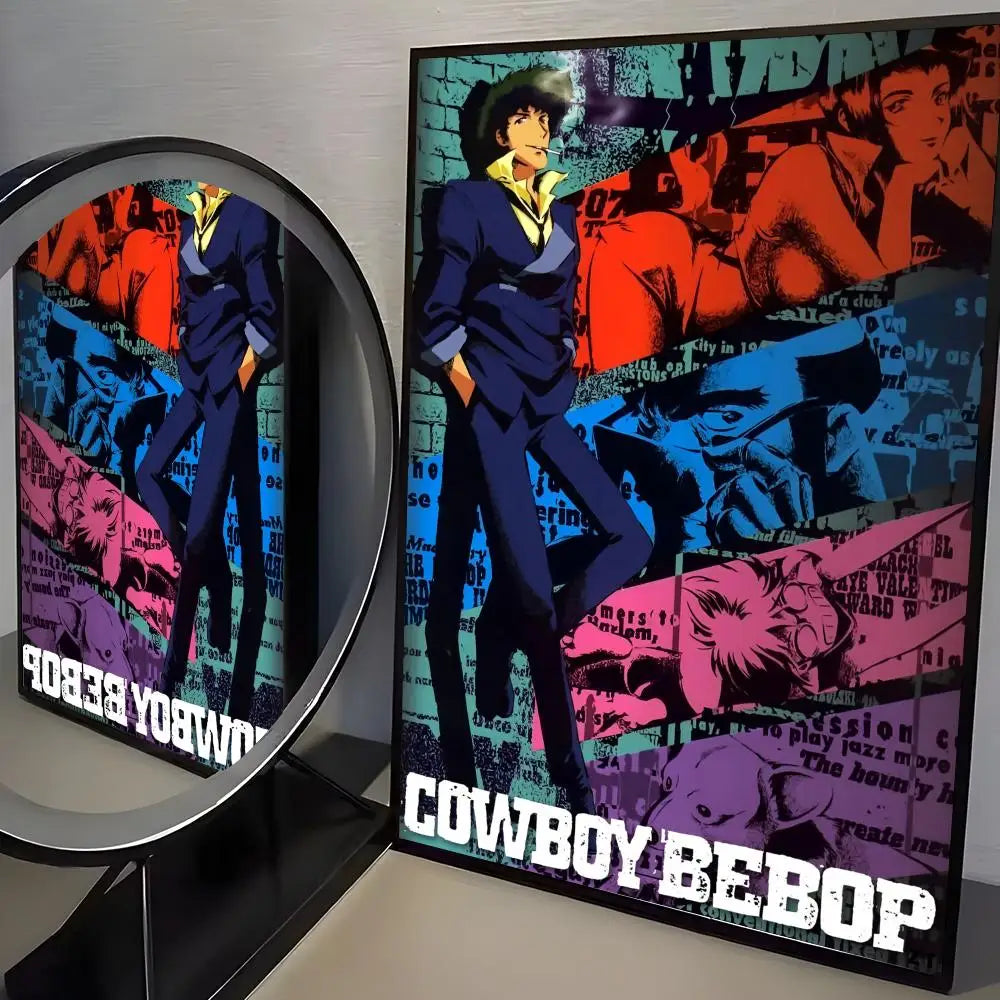 Jazz Classic Cowboy Bebop Poster HD art sticky wall waterproof home living room bedroom bar aesthetic decoration