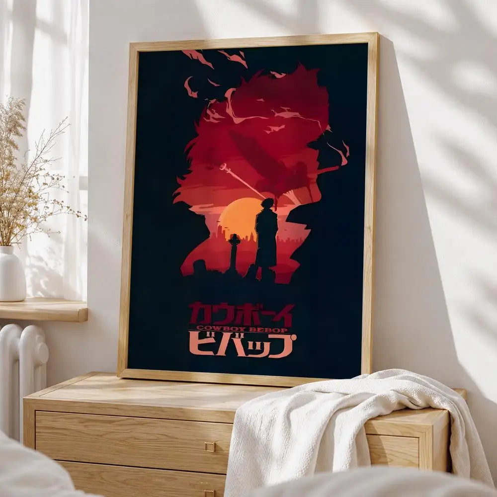 Anime Cowboy Bebop Poster HD art sticky wall waterproof home living room bedroom bar aesthetic decoration