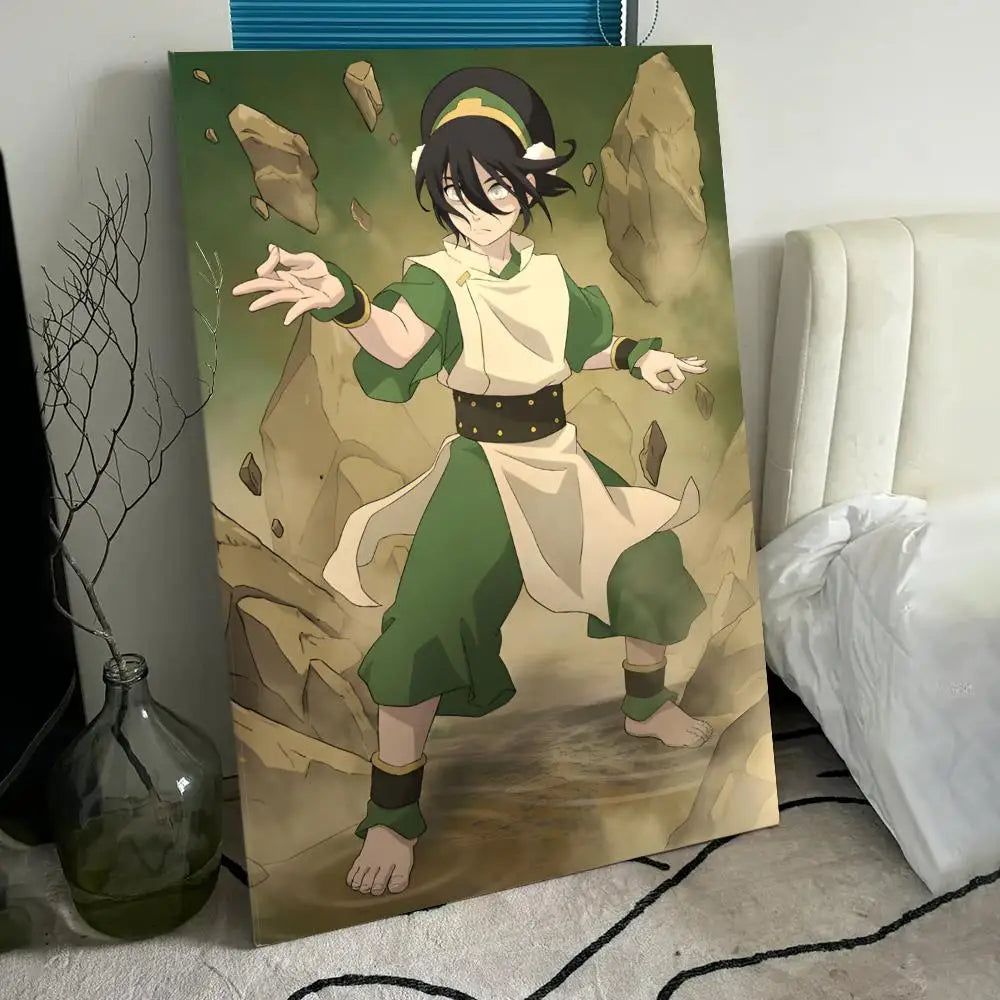 A-A-Avatar The Last Airbender Poster HD Anime Hot Theme Singer/OST/Movie-Waterproof Self-Stick Home Decor
