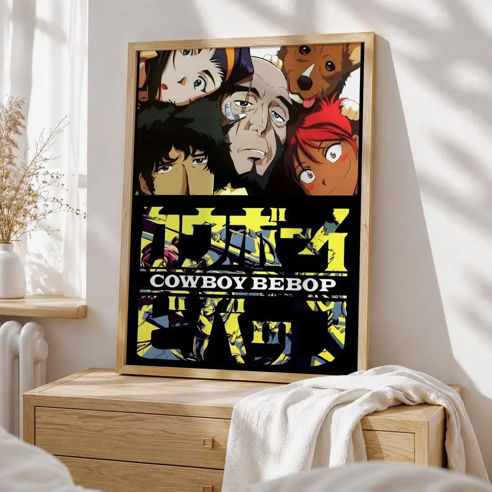 Anime Cowboy Bebop Poster HD art sticky wall waterproof home living room bedroom bar aesthetic decoration