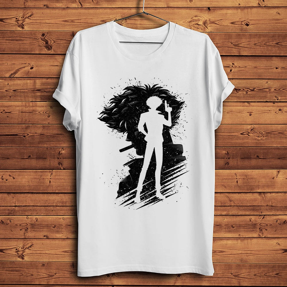 Cowboy Hunter Bebop Spike Spiegel Funny Tshirt Men White Casual T Shirt Unisex Homme Streetwear Tee breathable Print