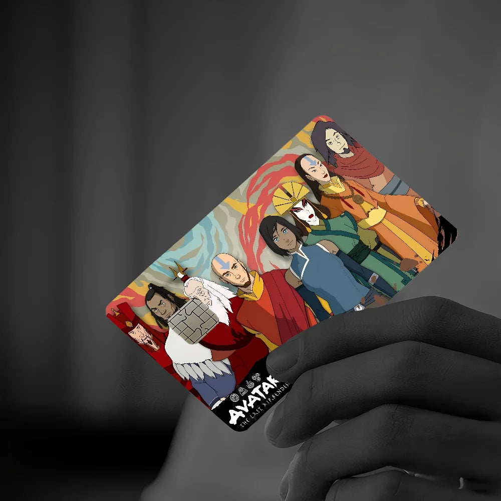 A-Avatar The L-Last A-AirbenderGame Film Cover Sticker Case For Small Chip Credit Debit Card Front Side