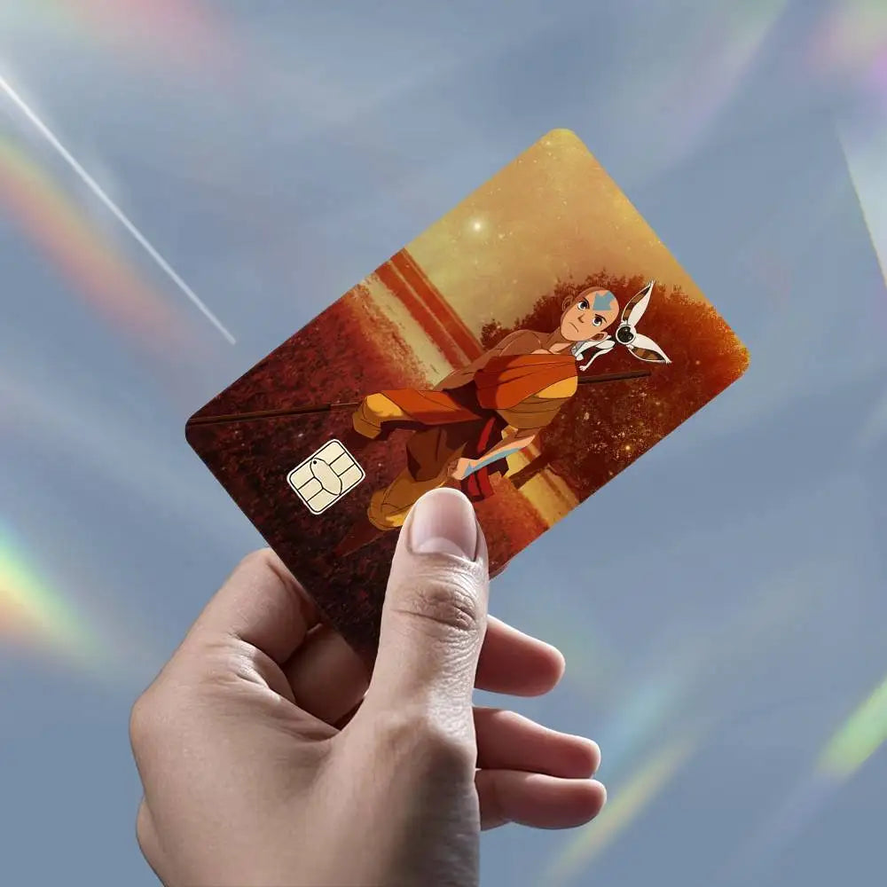 Avatar The Last A-Airbender HD Waterproof Card Skins Protective Stickers for Credit Bank Game Cards