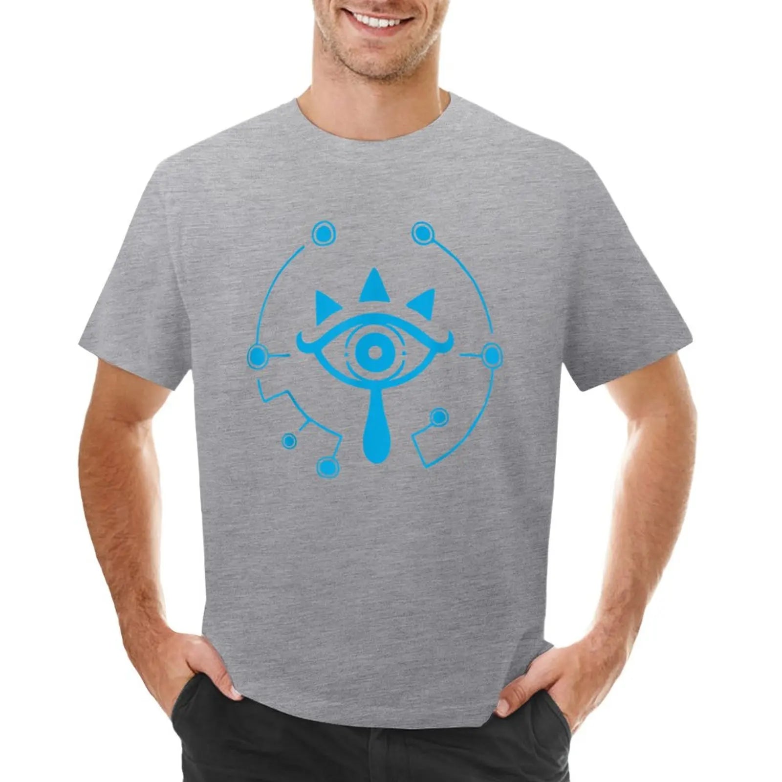 Zelda breath of the wild sheikah eye logo T-Shirt designer shirts for a boy black t-shirts for men