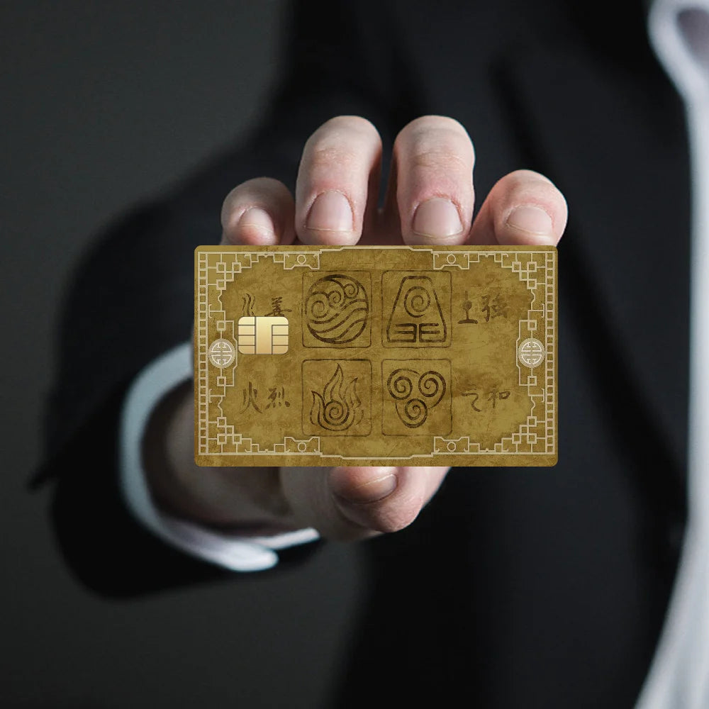 A-Avatar The L-Last A-AirbenderGame Film Cover Sticker Case For Small Chip Credit Debit Card Front Side
