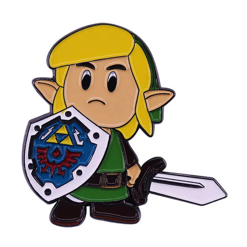 Zelda Tears of The Kingdom Enamel Pins Anime Cartoon Link Metal Brooch Badge Backpack Lapel Collar Pins Jewelry Accessory Gifts