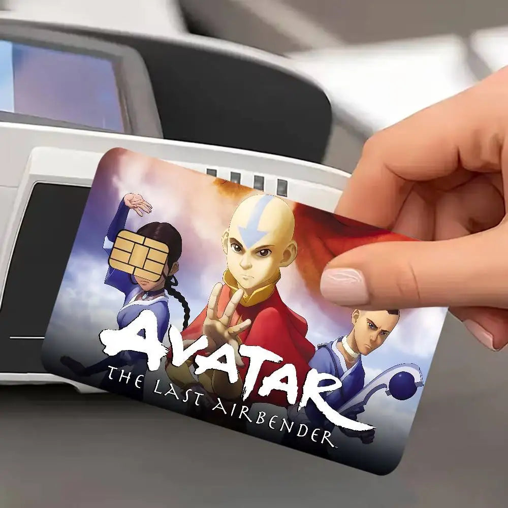 Avatar The Last Airbender Anmie Sticker Film Skin Cover for Credit Card Debit Bank Card Front