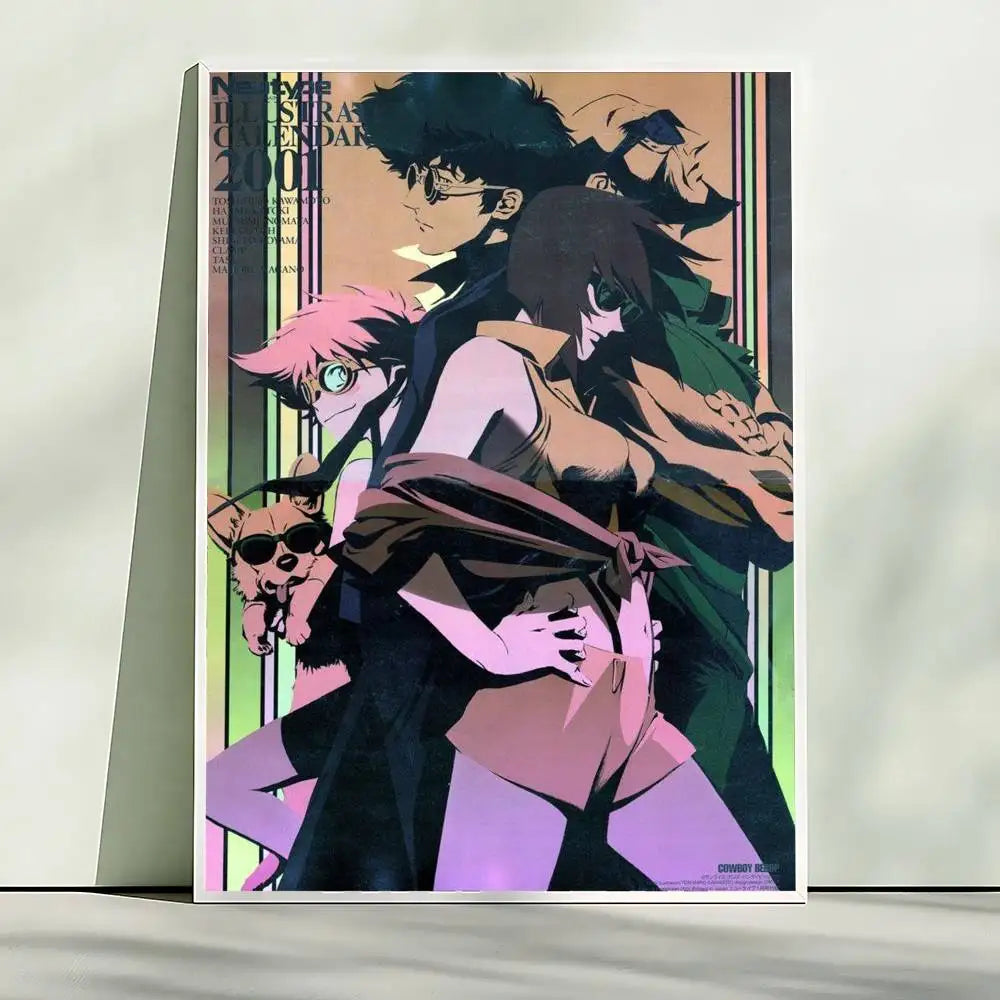 Hot Japan Anime Cowboy Bebop Poster HD Quality Wall Art Retro Posters For Home Room Wall Decor Kawaii Room Decor