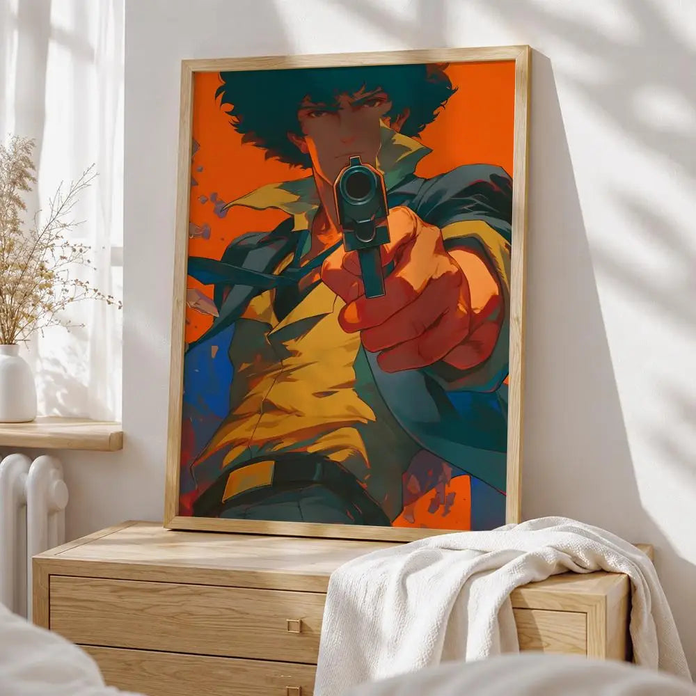 Anime Cowboy Bebop Poster HD art sticky wall waterproof home living room bedroom bar aesthetic decoration