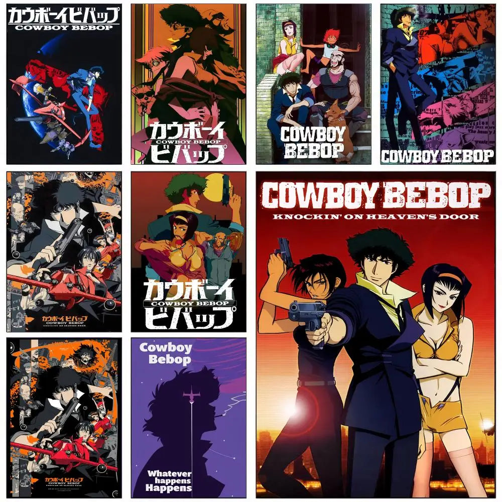 Jazz Classic Cowboy Bebop Poster HD art sticky wall waterproof home living room bedroom bar aesthetic decoration