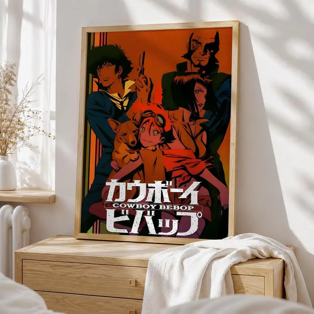 Anime Cowboy Bebop Poster HD art sticky wall waterproof home living room bedroom bar aesthetic decoration