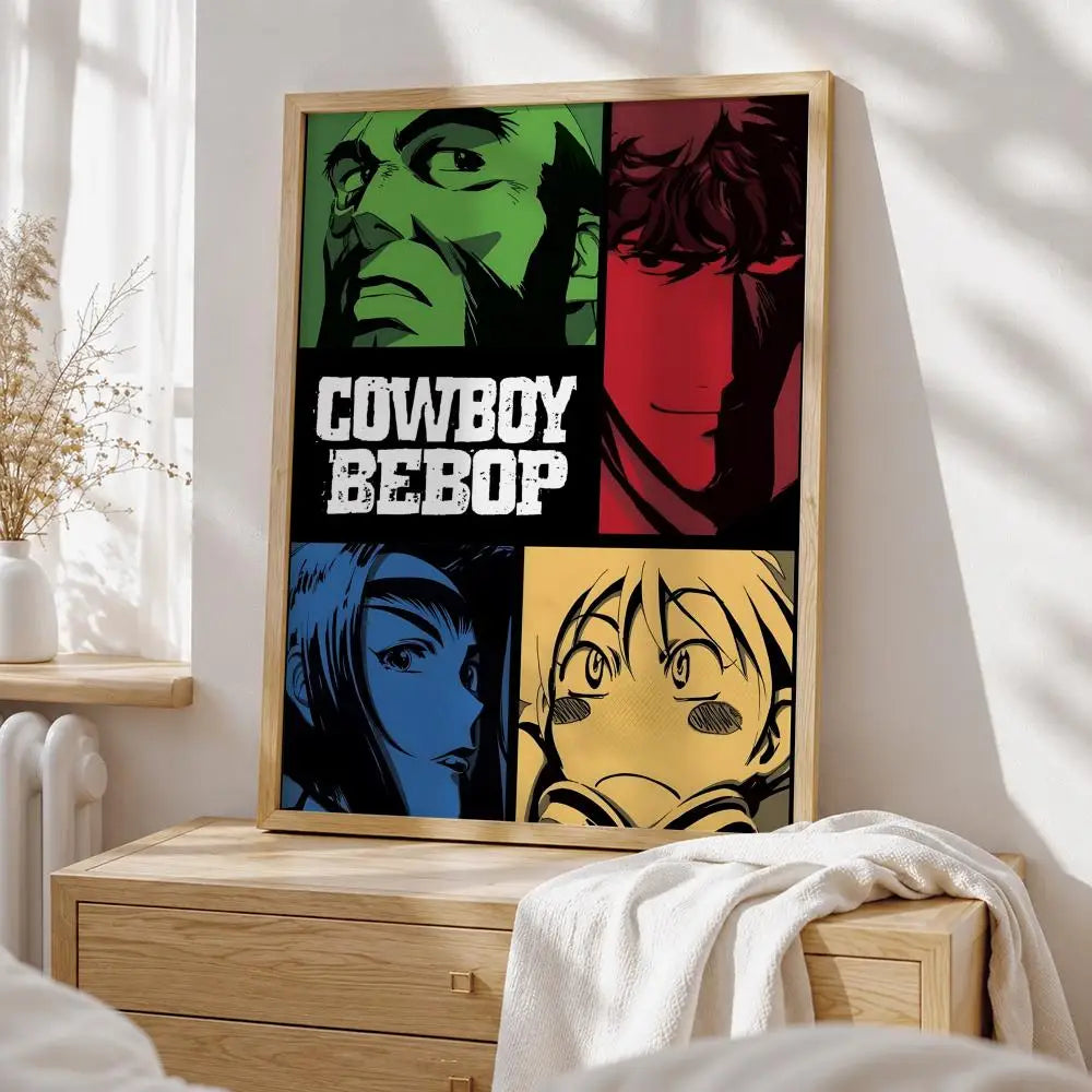 Anime Cowboy Bebop Poster HD art sticky wall waterproof home living room bedroom bar aesthetic decoration